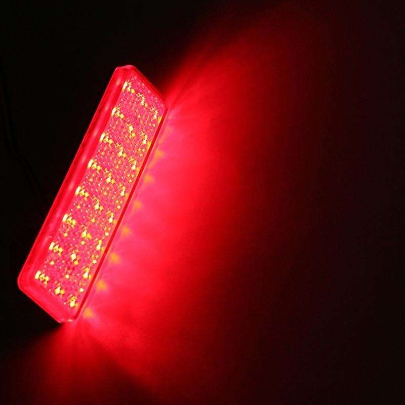 2X Red Car Rear Bumper Reflector Signal LED Tail Stop Brake Light for Opel Vivaro Movano