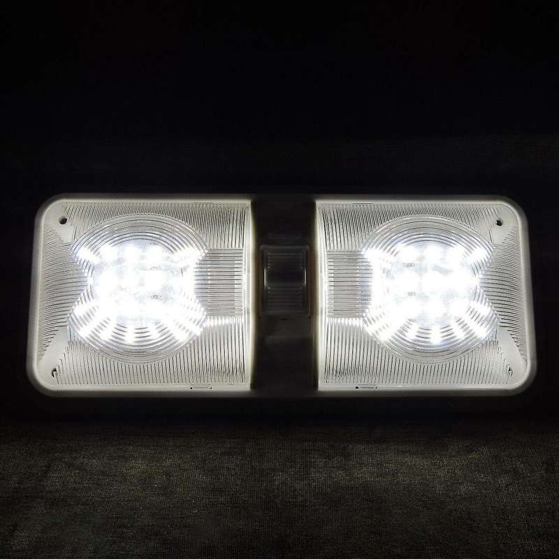 2X RV Interior Led Ceiling Light Boat Trailer Single Dome 12V 280LM Dimmer