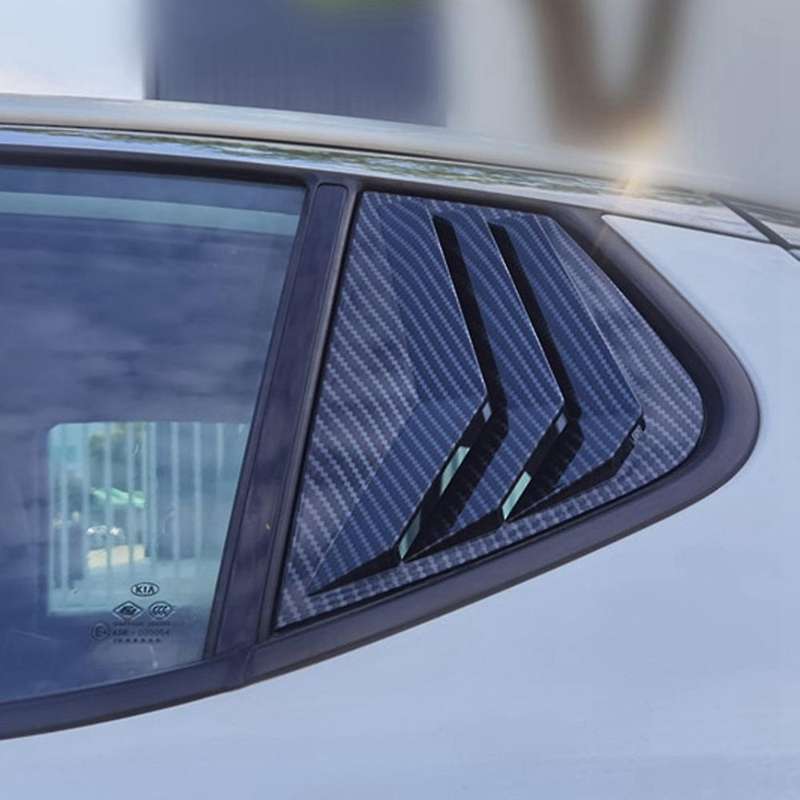 2X Rear Side Window Quarter Louver Cover Compatible Kia Optima K5 2011-2015