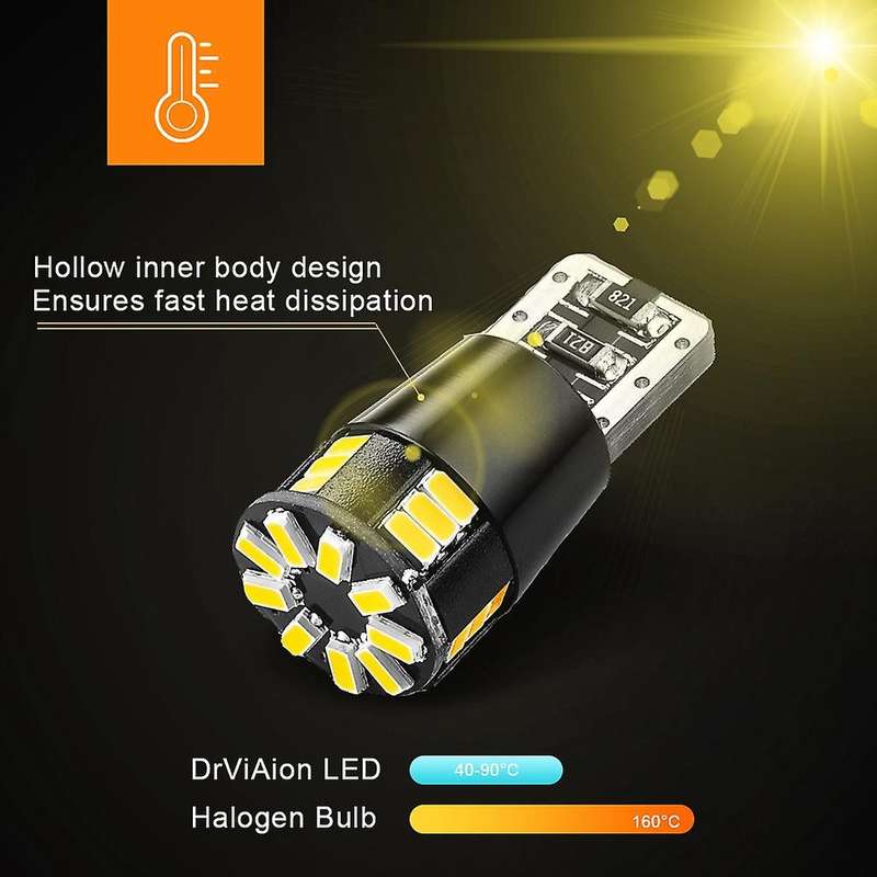 2X T10 501 194 W5W 24SMD LED Car HID CANBUS Error Free Wedge Light Bulb Clearance Side Marker Lights
