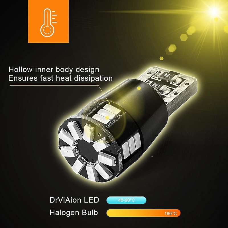 2X T10 501 194 W5W 24SMD LED Car HID CANBUS Error Free Wedge Light Bulb Clearance Side Marker Lights