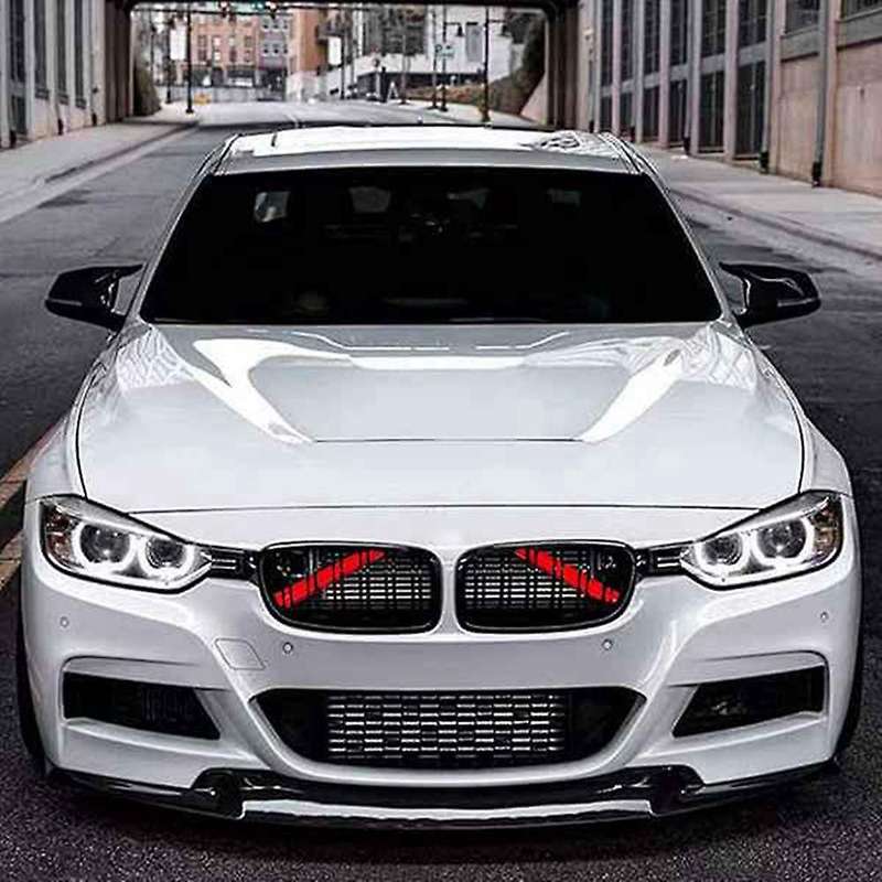 2X Style Front Grille Trim Strips Cover Frame Car Decorations Stickers for X1 X2 F48 F49 F39 2016-20