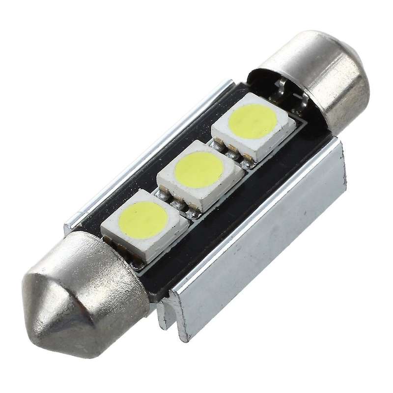 2x Smd Led Festoon 39 Mm Canbus C5w 12v 3 Smd License Plate & Reading Light - for 3 Series 5 Series