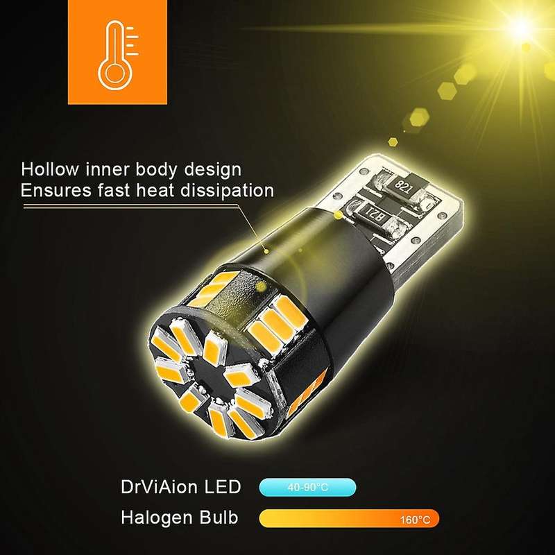 2X T10 501 194 W5W 24SMD LED Car HID CANBUS Error Free Wedge Light Bulb Clearance Side Marker Lights