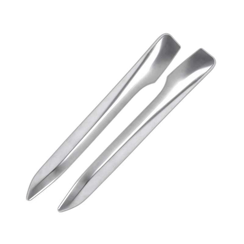 2x Silver Chrome Plated Fog Light Cover Trim Eyebrow for F48 X1 2016-2019