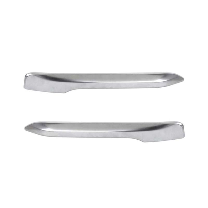 2x Silver Chrome Plated Fog Light Cover Trim Eyebrow for F48 X1 2016-2019
