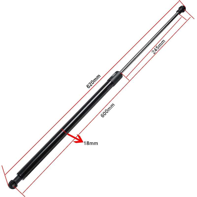 2x Universal 600mm 400n Car Front Hood Cover Rear Trunk Boot Shock Lift Strut Support Bar Gas Sprin