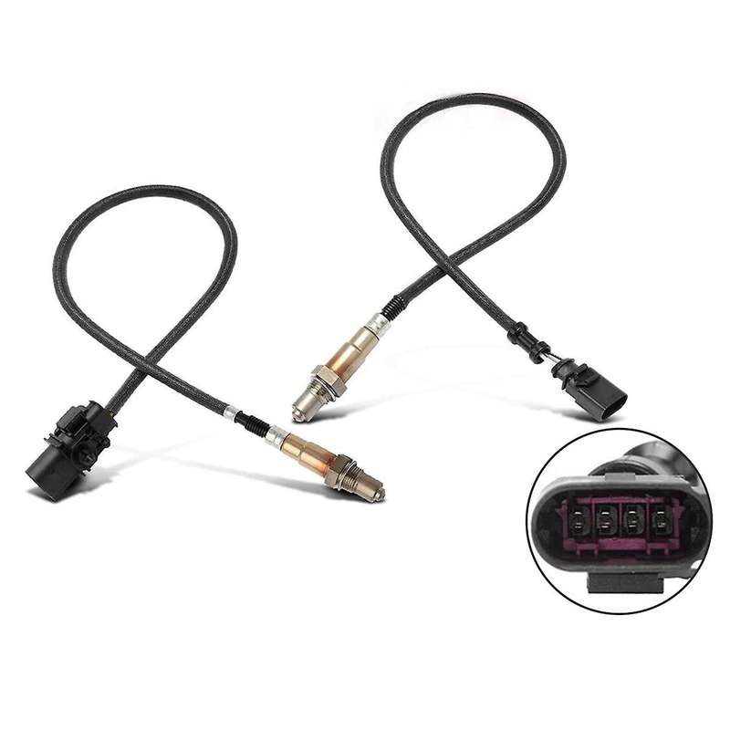 2x Upstream & Downstream O2 Oxygen Sensor for A4 2009-2016 Q5 A5 A6 250-24672 250-25040