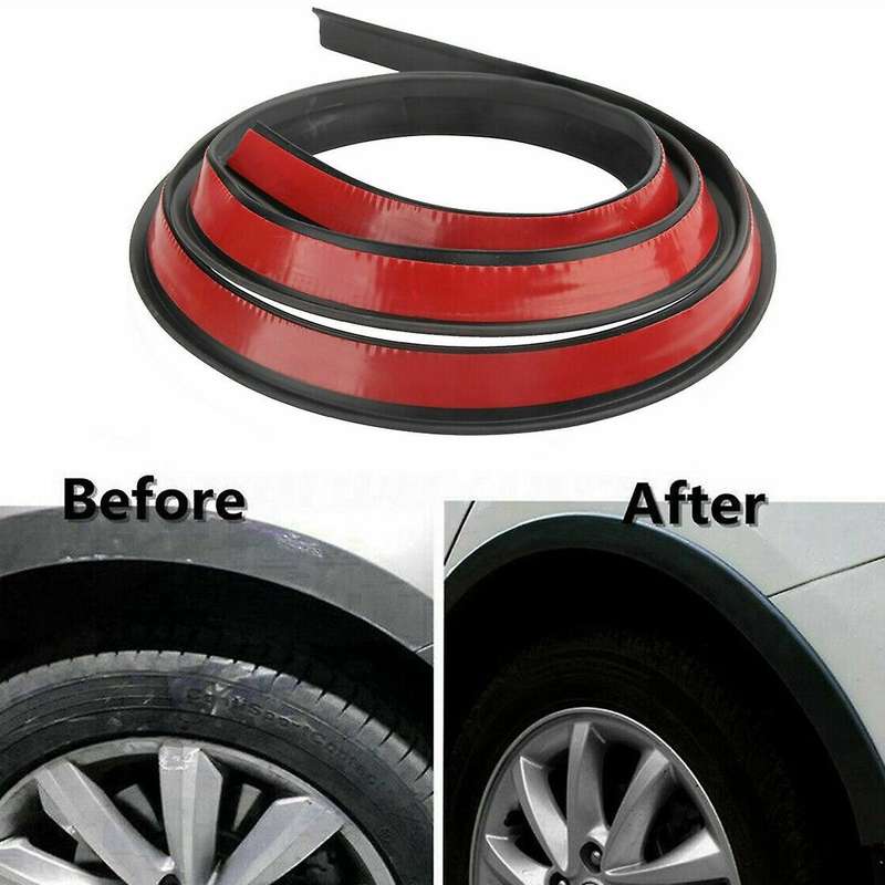 2X1.5M Universal Car Wheel Extension Rubber Moulding Flare Trim Protector