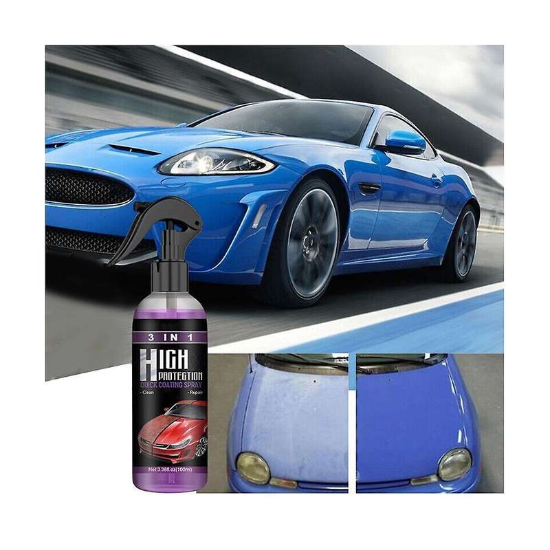 2x100ml High Protection Quick Car Coating Spray Coat Ceramic Coating Wax Polish Hydrophobic Top Coa