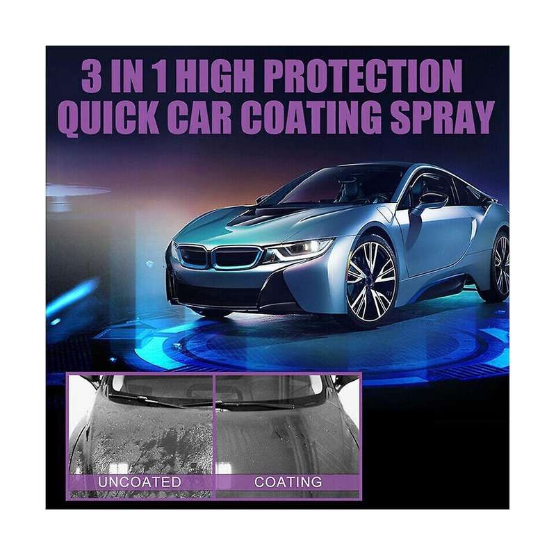 2x100ml High Protection Quick Car Coating Spray Coat Ceramic Coating Wax Polish Hydrophobic Top Coa