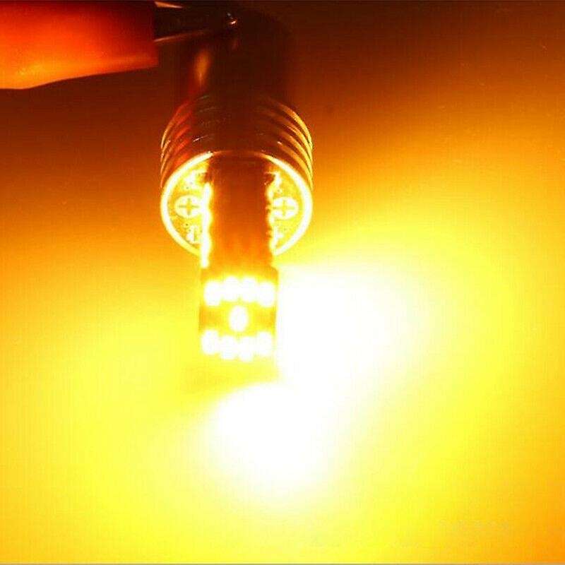 2x1156 Amber 7506 P21W LED Bulbs Yellow Front Rear Turn Signal Lights
