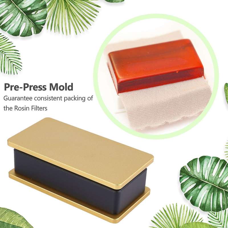 2x4inch Rosin -press Mold Aluminum Material Mould for Concentrates Wax Oil Rosin Pressing Machine E