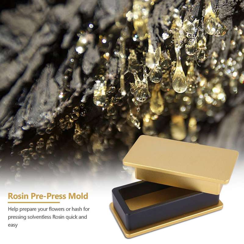 2x4inch Rosin -press Mold Aluminum Material Mould for Concentrates Wax Oil Rosin Pressing Machine E