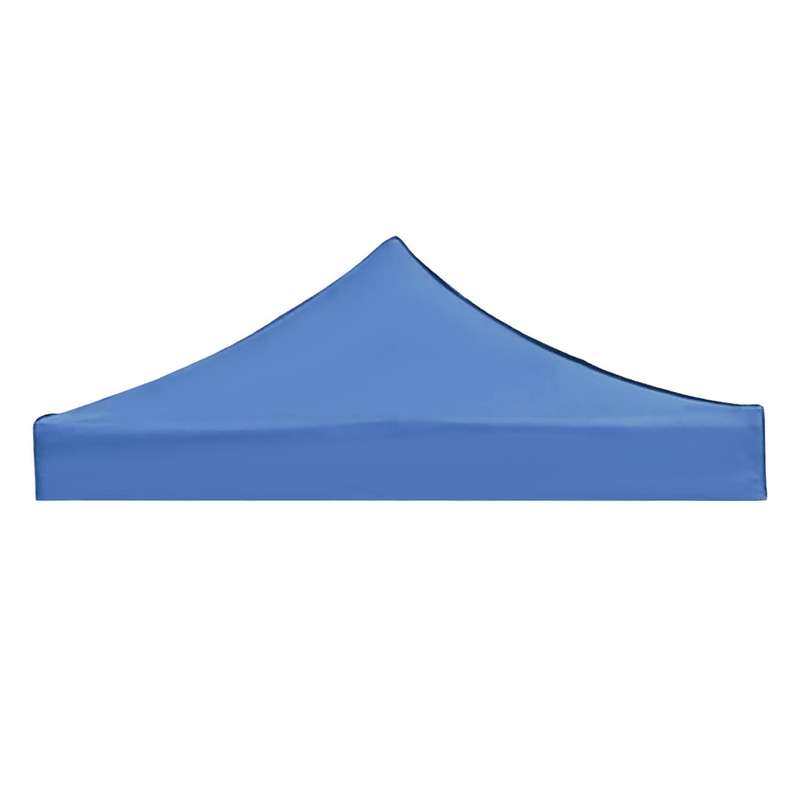 2x2m Canopy Top Cover Replacement Four-corner Tent Cloth Foldable Rainproof Patio Replacement Blue
