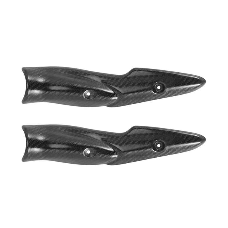 2xfor Z900 17-19 Motorcycle Exhaust System Middle Link Pipe Carbon Fiber Heat Shield Cover Guard Ant