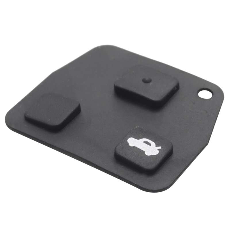 3 Buttons Remote Key Repair Kit Case Fob Button Pad Rubber for Avensis
