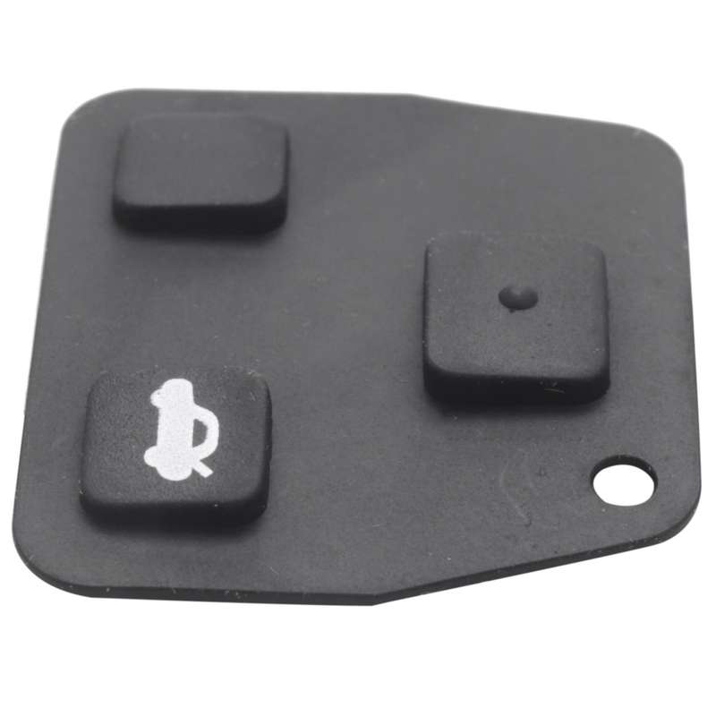 3 Buttons Remote Key Repair Kit Case Fob Button Pad Rubber for Avensis
