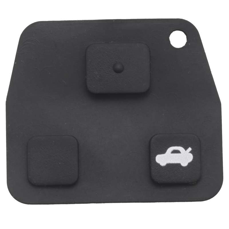 3 Buttons Remote Key Repair Kit Case Fob Button Pad Rubber for Avensis