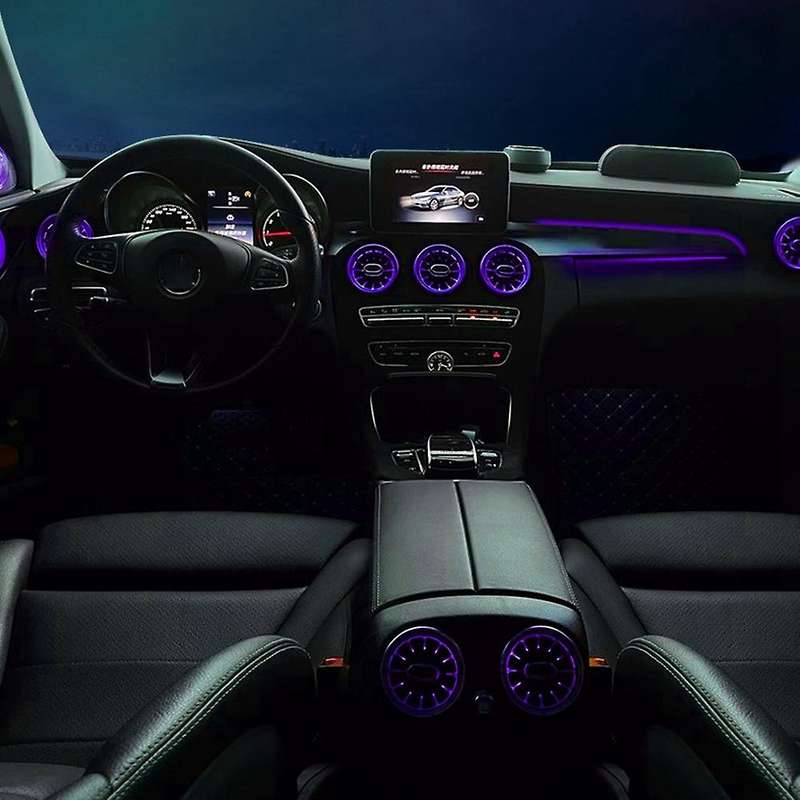 3 Colors Car LHD Co-Pilot Atmosphere Light Panel Interior Ambient Lamp for C Class W205 GLC X253 15-