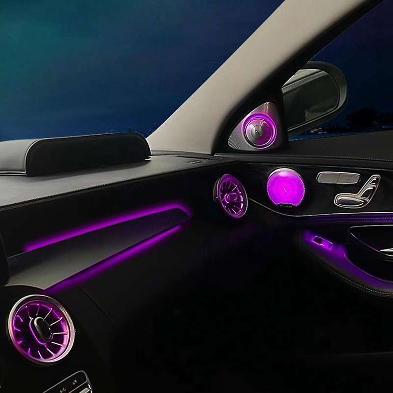 3 Colors Car LHD Co-Pilot Atmosphere Light Panel Interior Ambient Lamp for C Class W205 GLC X253 15-