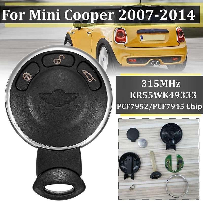 3 Buttons with Pcf7952 Chip 315mhz Remote Key Shell for 2007-2014 Kr55wk49333