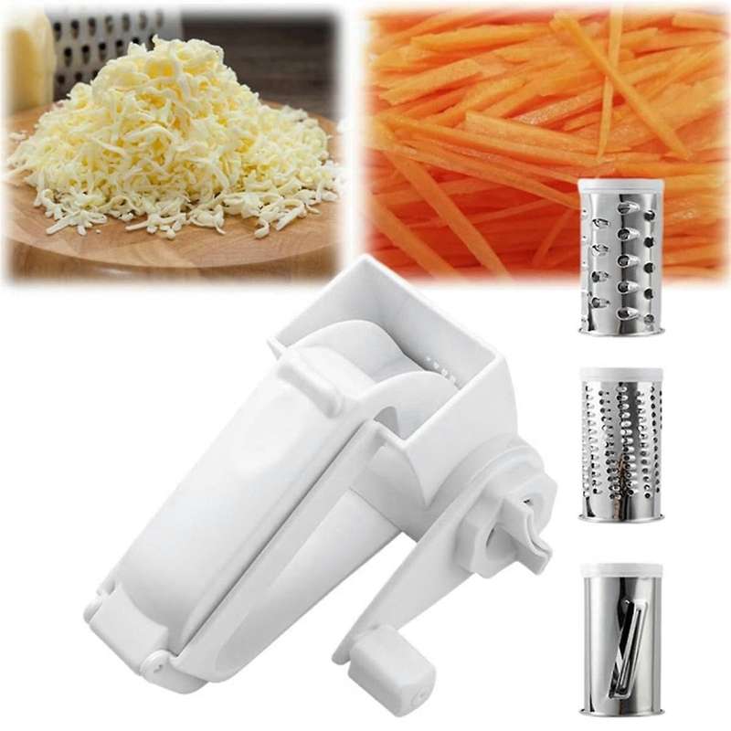 3 in 1 Cheese Grater, Cheese Grater Hand Crank,Hand Held Cheese Grater with Handle