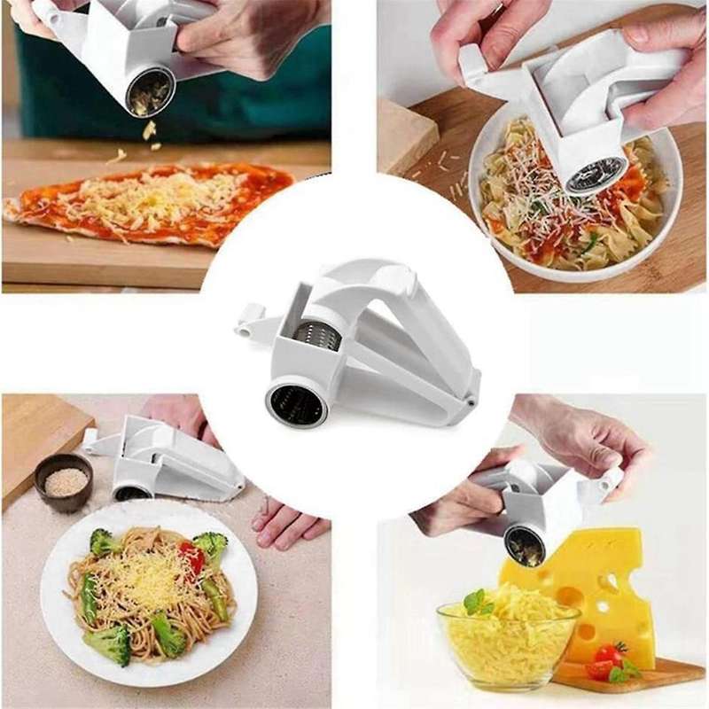 3 in 1 Cheese Grater, Cheese Grater Hand Crank,Hand Held Cheese Grater with Handle