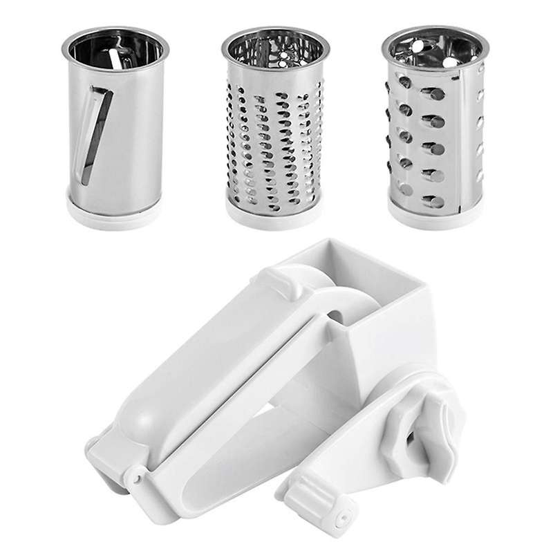 3 in 1 Cheese Grater, Cheese Grater Hand Crank,Hand Held Cheese Grater with Handle