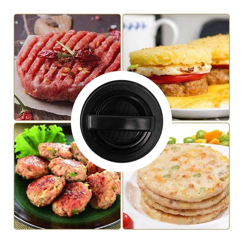 3 In 1 Burger Press Patty Stuffed Burger Maker with 120pcs Burger Paper Non Stick Sliders Beef Burg