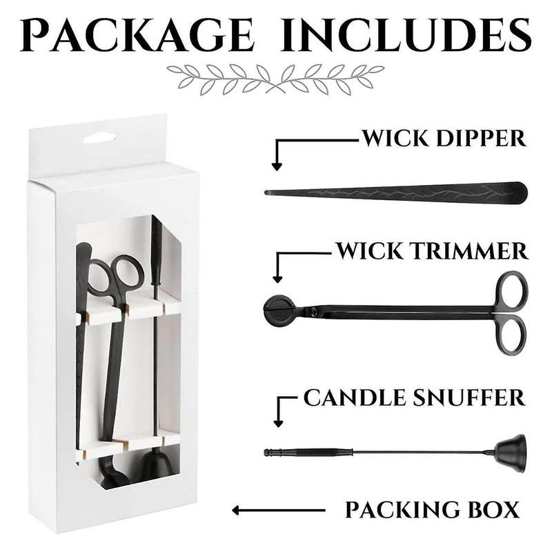 3 in 1 Candle Wick Trimmer Candle Accessories Set Candle Accessories for Candle Care Candle Kit