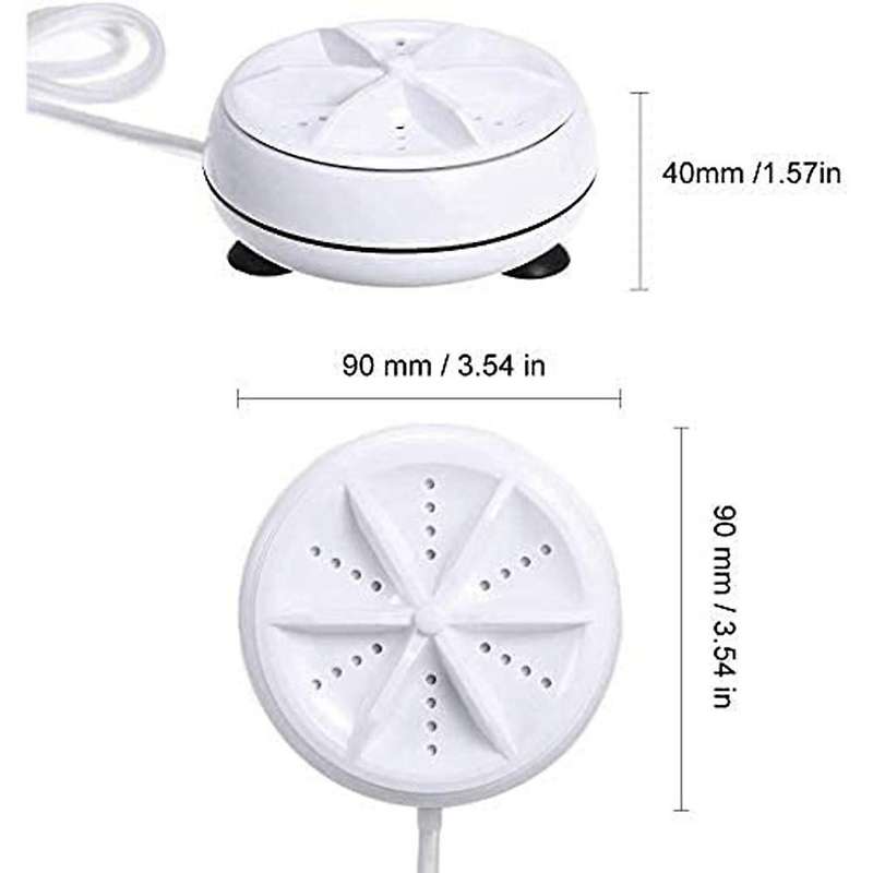 3 in 1 Mini Washing Machine Portable Ultrasonic Dishwasher with USB Powered for Personal Laundry Cam