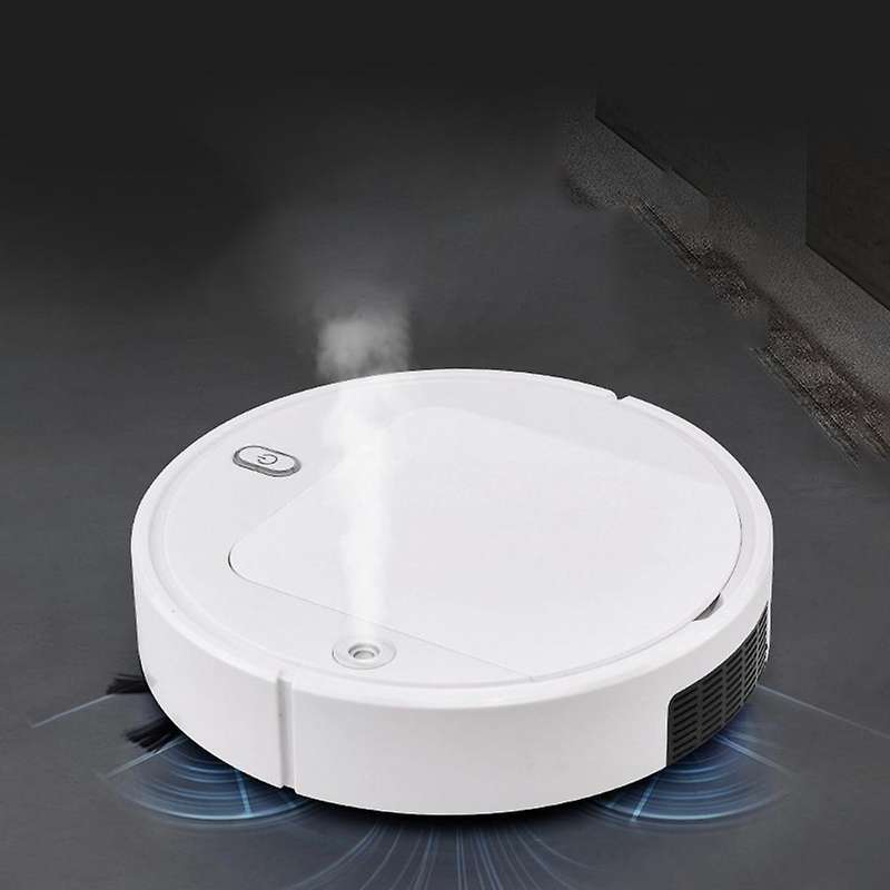 3 in 1 Intelligent Sweeping Robot Vacuum Cleaner Humidifying Spray Rechargeable Lazy Broom for Both