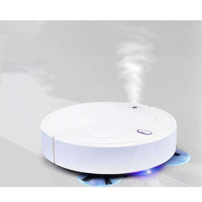 3 in 1 Intelligent Sweeping Robot Vacuum Cleaner Humidifying Spray Rechargeable Lazy Broom for Both