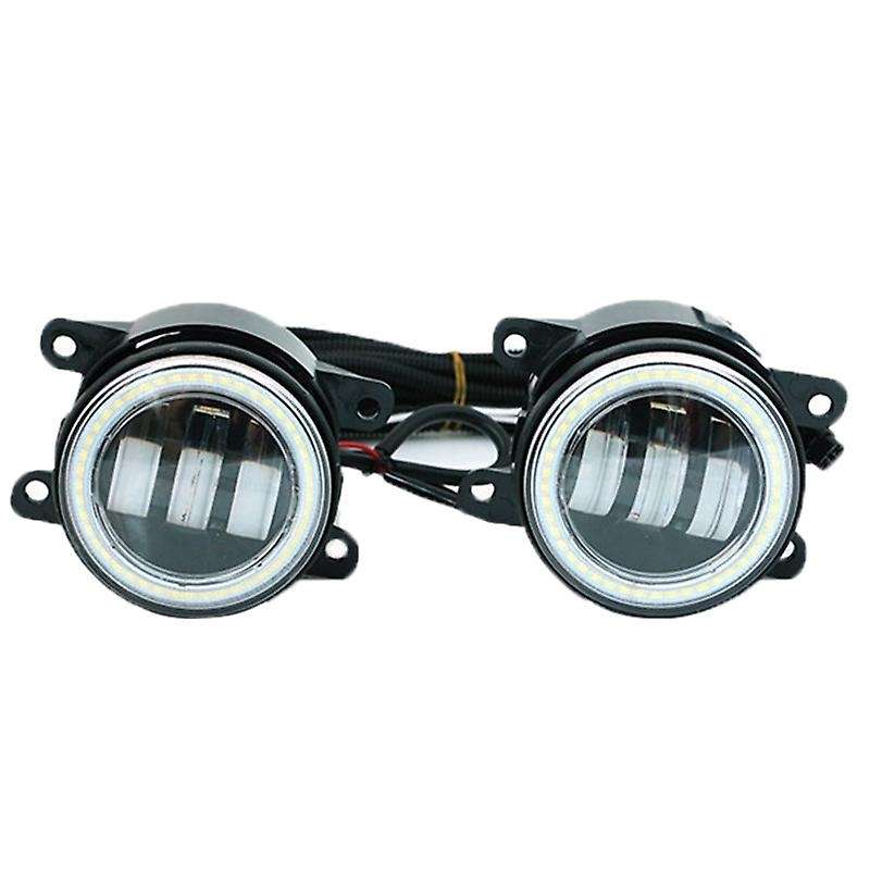 3 in 1 LED Front Bumper Fog Light Angel Eyes DRL Light for FOCUS 2 3 DUSTER Blue