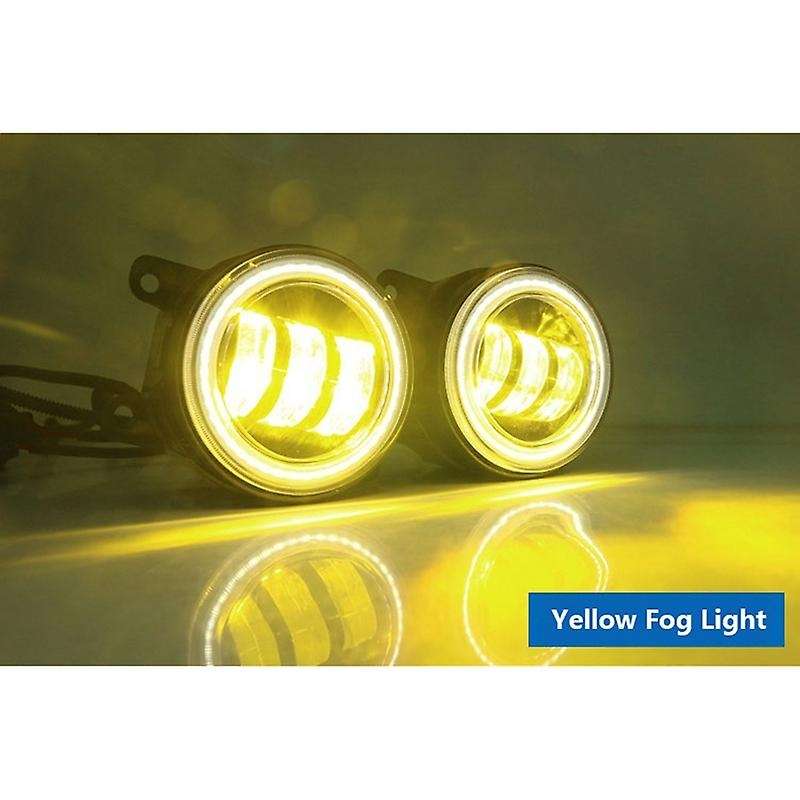 3 in 1 LED Front Bumper Fog Light Angel Eyes DRL Light for FOCUS 2 3 DUSTER Blue