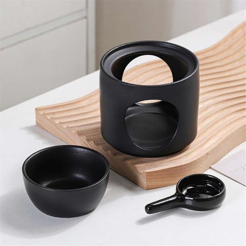 3 in 1 Tranquilize Essential Oil Furnace 100ml Home Fragrance Stove Candle Heating Censer Ceramics I