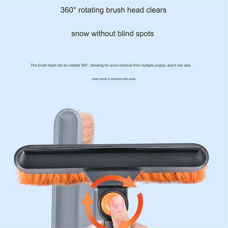 3 In1 Snow Brush Ice Scraper for Car Windshield Suv Trucks, Heavy Duty Extendable Snow Cleaning Bru