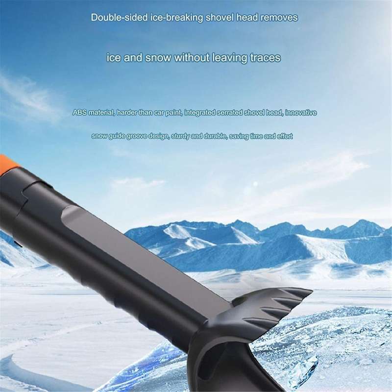3 In1 Snow Brush Ice Scraper for Car Windshield SUV Trucks, Heavy Duty Extendable Snow Cleaning Brus
