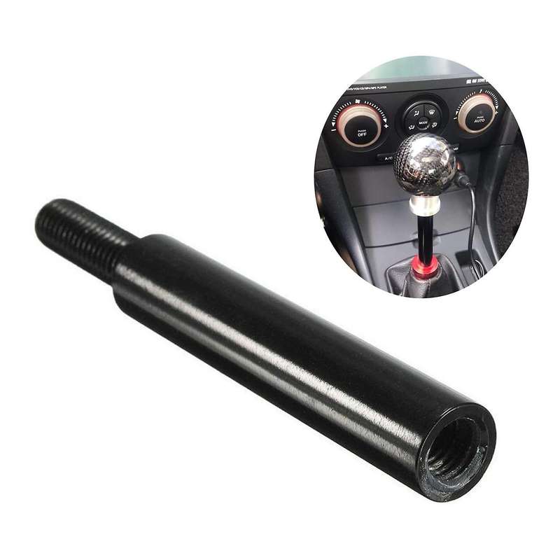 3 Inch Black Shift Knob Extender Extension Gear Shifter Lever for Accord M12x1.25