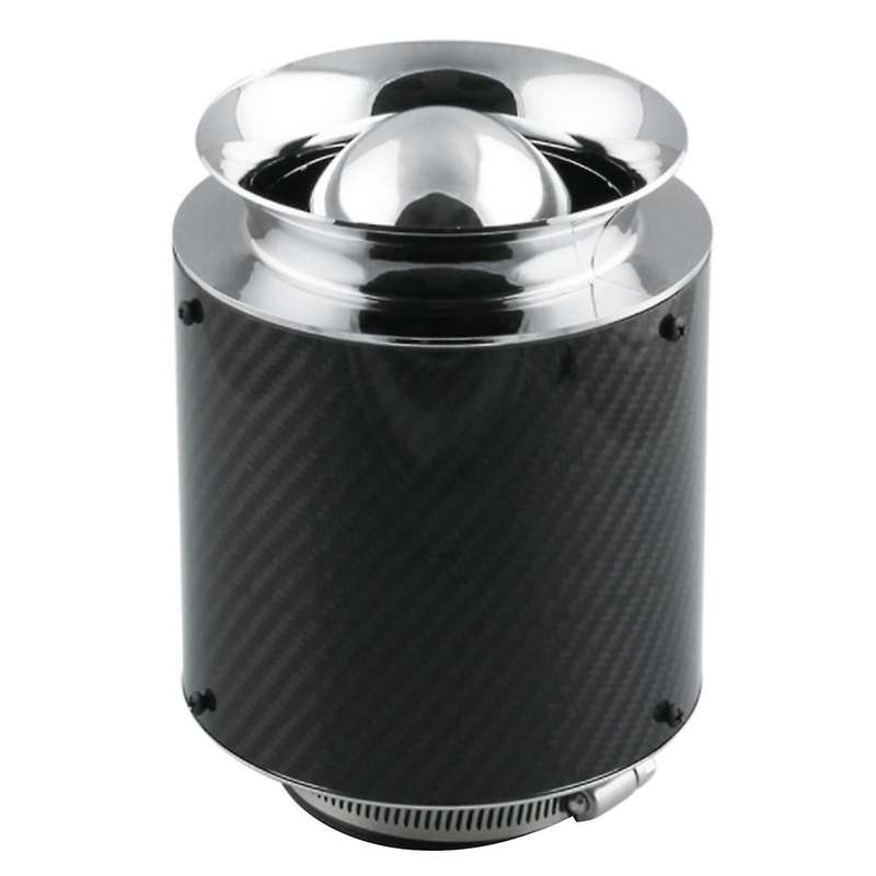3 Inch Carbon Fiber Universal Chrome Car Air Filter Car Modified Mushroom Head Intake Cold Air Filte