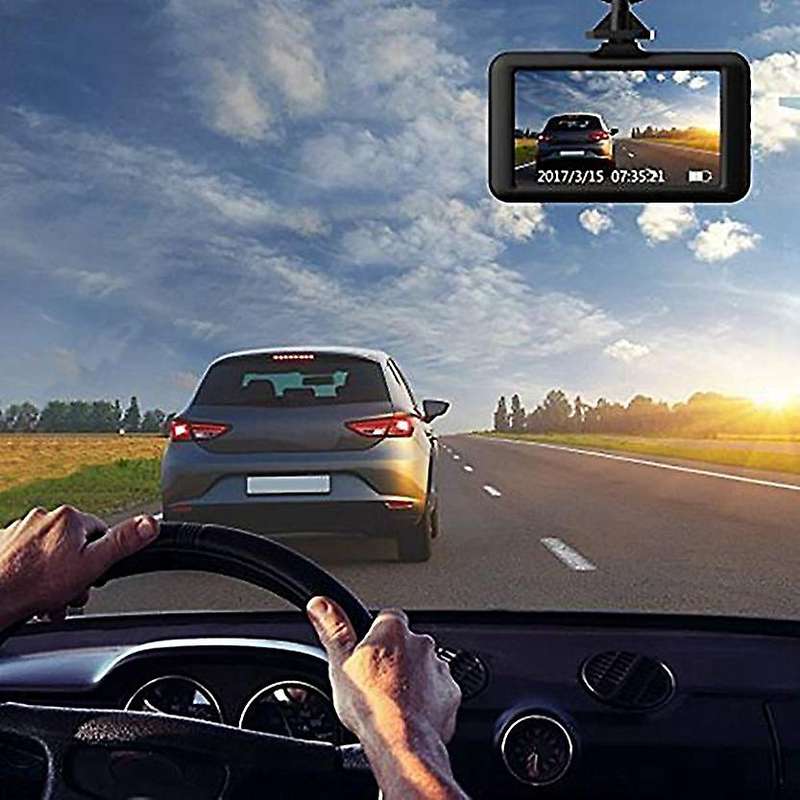 3 Inch Car DVR Video Recorder 1080P Cycle Recording Night Vision Wide Angle Driving Recorder D