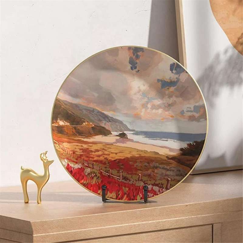3 Inch Plate Stands for Display Metal Frame Holder Stand Picture, Decorative Plate, Book, Photo Ease