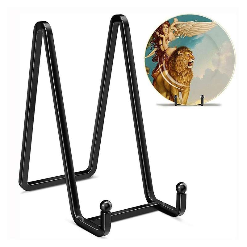 3 Inch Plate Stands for Display Metal Frame Holder Stand Picture, Decorative Plate, Book, Photo Ease