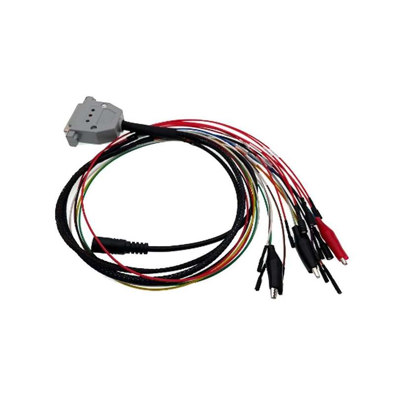 3 LED LIGHTS with Switch Boot Bench Cable DB25 for SM2 PRO+ J2534 VCI Read Write ECU BATT VCC KLINE