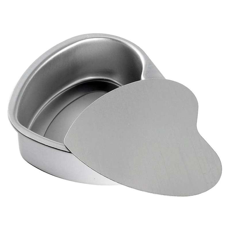3 Pack Aluminum Heart Shaped Non-stick Cake Pan Set Diy Baking Mold Tool with Removable Bottom - 4 I