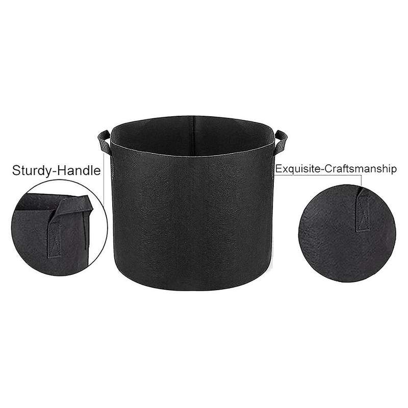 3 Pack 5 Gallon Grow Bags,plants Pots with Handles,indoor & Outdoor Grow Containers Compatible Plant