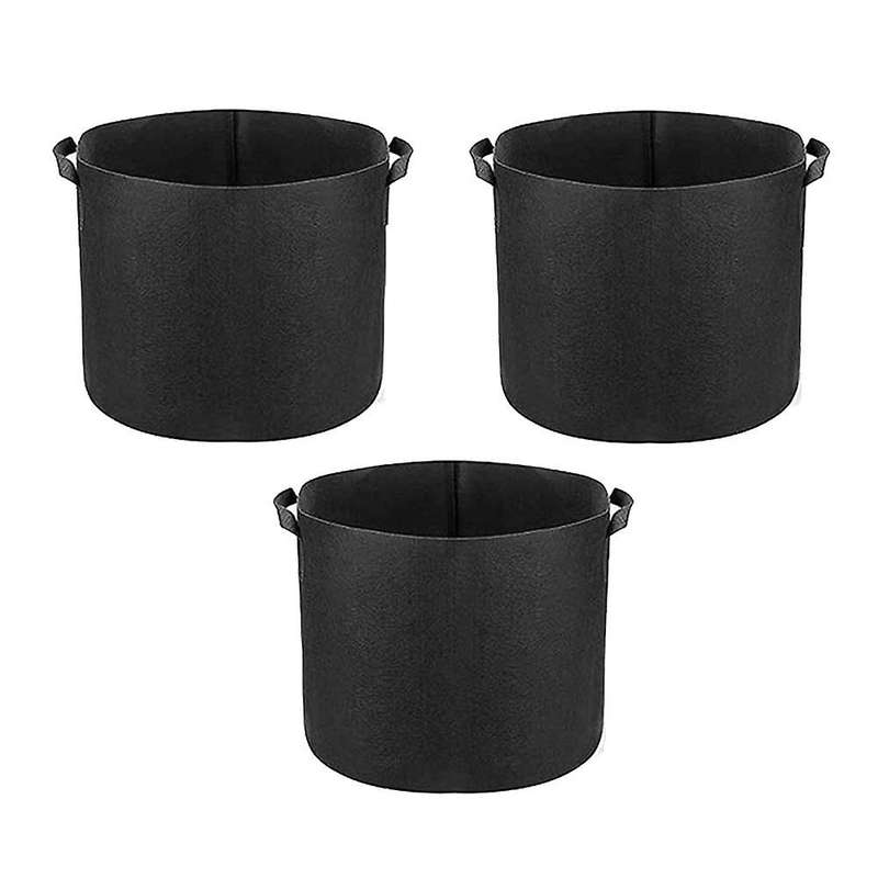 3 Pack 5 Gallon Grow Bags,plants Pots with Handles,indoor & Outdoor Grow Containers Compatible Plant