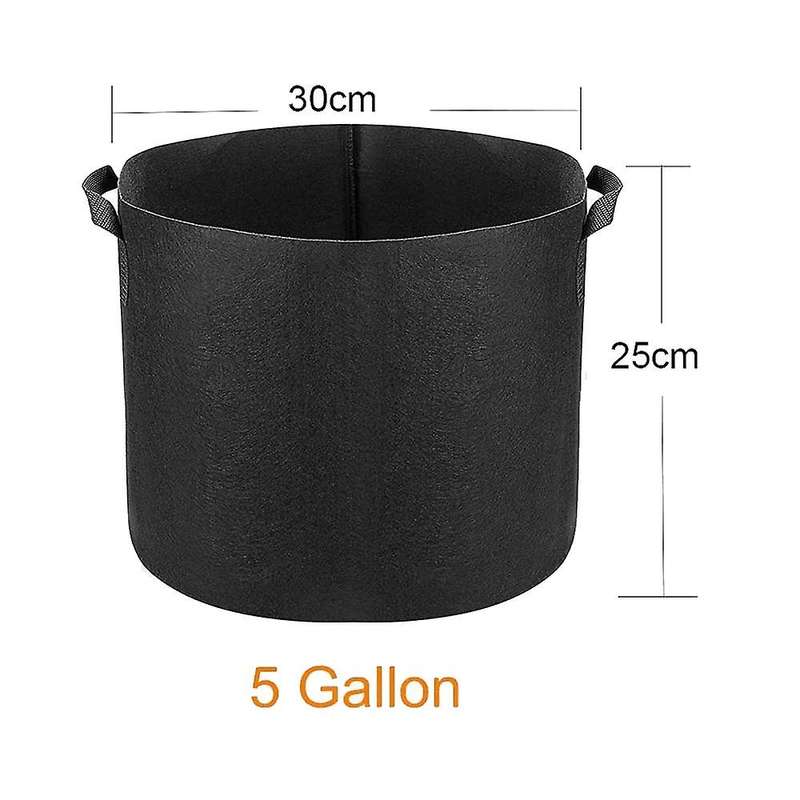 3 Pack 5 Gallon Grow Bags,plants Pots with Handles,indoor & Outdoor Grow Containers Compatible Plant