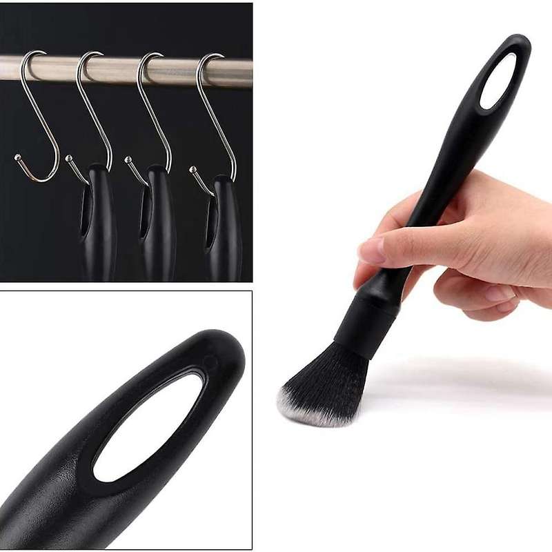 3 Pack Car Detailing Brush Kit Auto Detail Brush Set Automotive Interior Exterior Microfiber Detaili